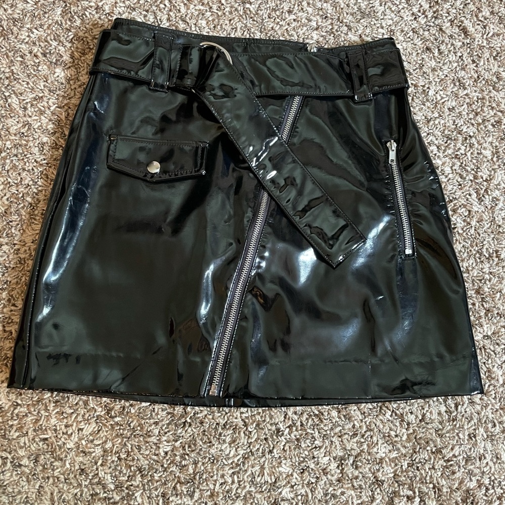 H&M pleather Skirt